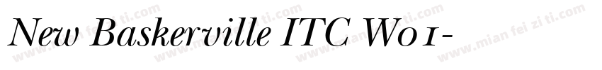 New Baskerville ITC W01字体转换